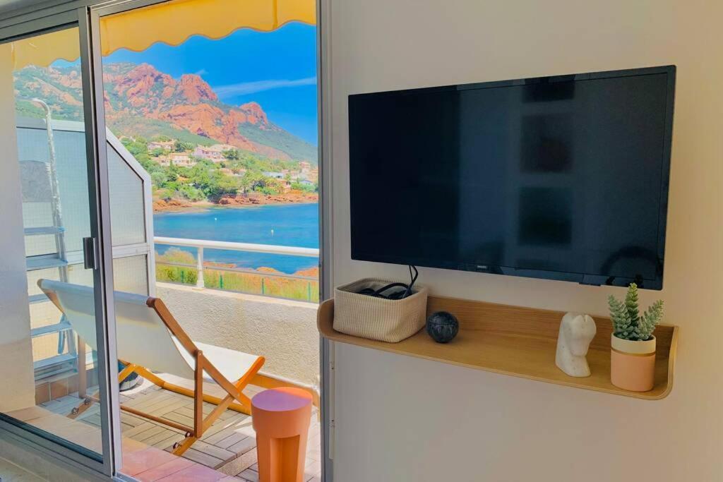 Ferienwohnung Antheor - Vue Exceptionnelle - Refait A Neuf 4 Couchages Saint-Raphaël Exterior foto